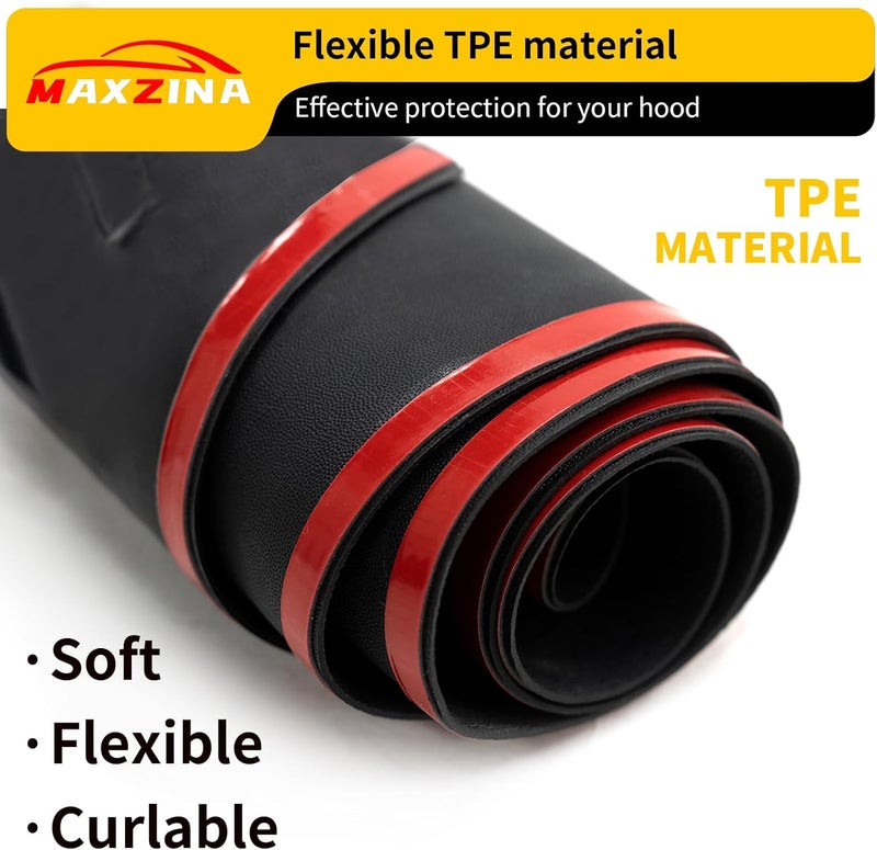 Maxzina Hood Protector Compatible with 2021-2023 Kia Sorento Hood Shield TPE Bonnet Deflector Bug Guard for 2022 Sorento Accessories - Image 3